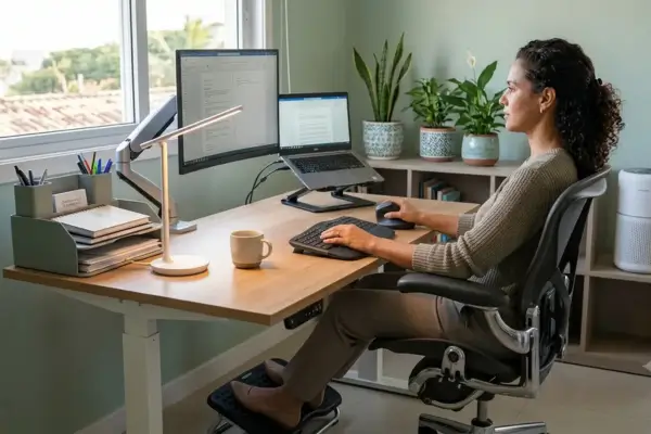 Equipamentos Essenciais para um Home Office Saudável e Organizado