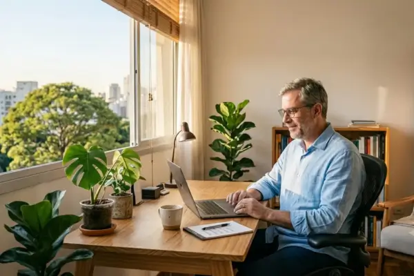 Iluminação Adequada Como a Luz Natural Pode Transformar Seu Home Office